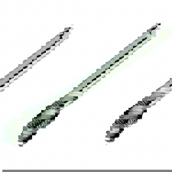 Spiral Flute Tap: M16x1.50 Metric Fine, 3 Flutes, Semi-Bottoming, 6H Class of Fit, High Speed Steel, Bright/Uncoated